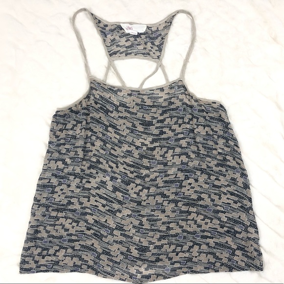 Anthropologie Lilka Tank Top Women's M Multicolor Silk Sheer - Picture 2 of 7